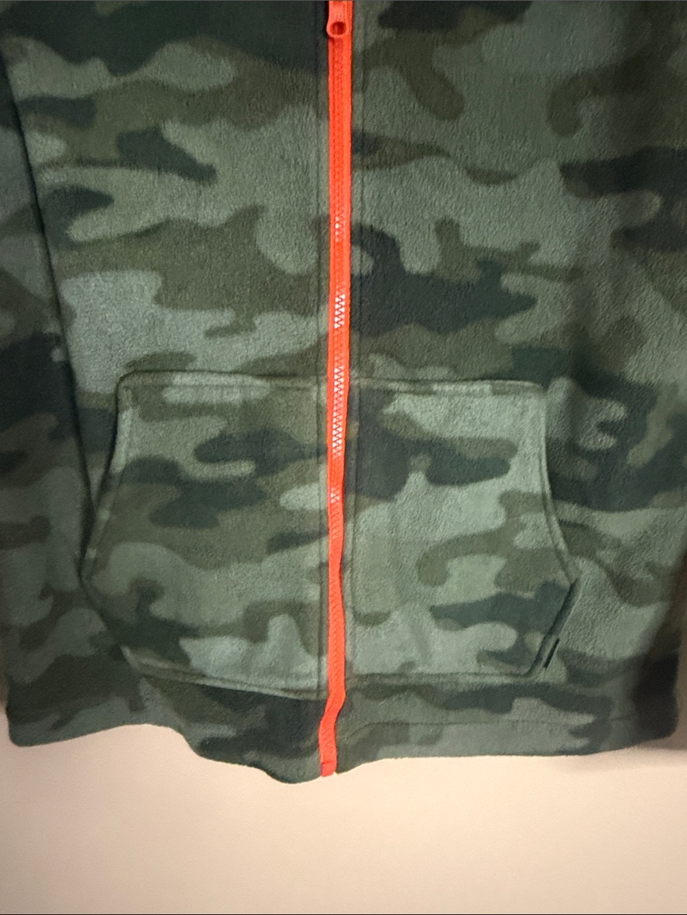 Eddie Bauer Kids Olive Green Fleece Pullover Hoodie - Picture 3 of 7